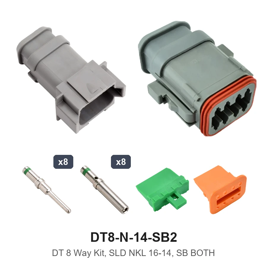 DT 8 Way Kit, SLD NKL 16-14, SB Both - DT8-N-14-SB2