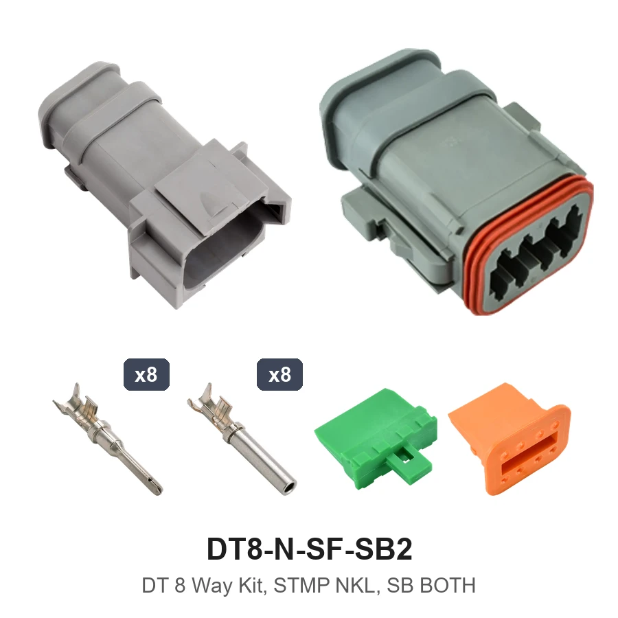 DT 8 Way Kit, STMP NKL, SB Both - DT8-N-SF-SB2