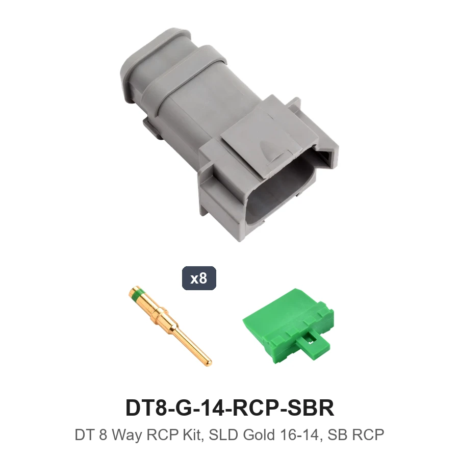 DT 8 Way RCP Kit, SLD Gold 16-14, SB RCP - DT8-G-14-RCP-SBR