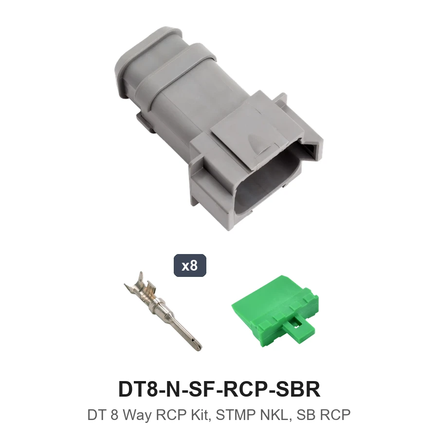 DT 8 Way RCP Kit, STMP NKL, SB RCP - DT8-N-SF-RCP-SBR