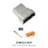 DTM 12 Way Receptacle Kit Gold Solid - DTM12-G-RCP