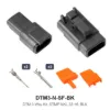 DTM 3 Way Kit Nickel Stamped Black - DTM3-N-SF-BK