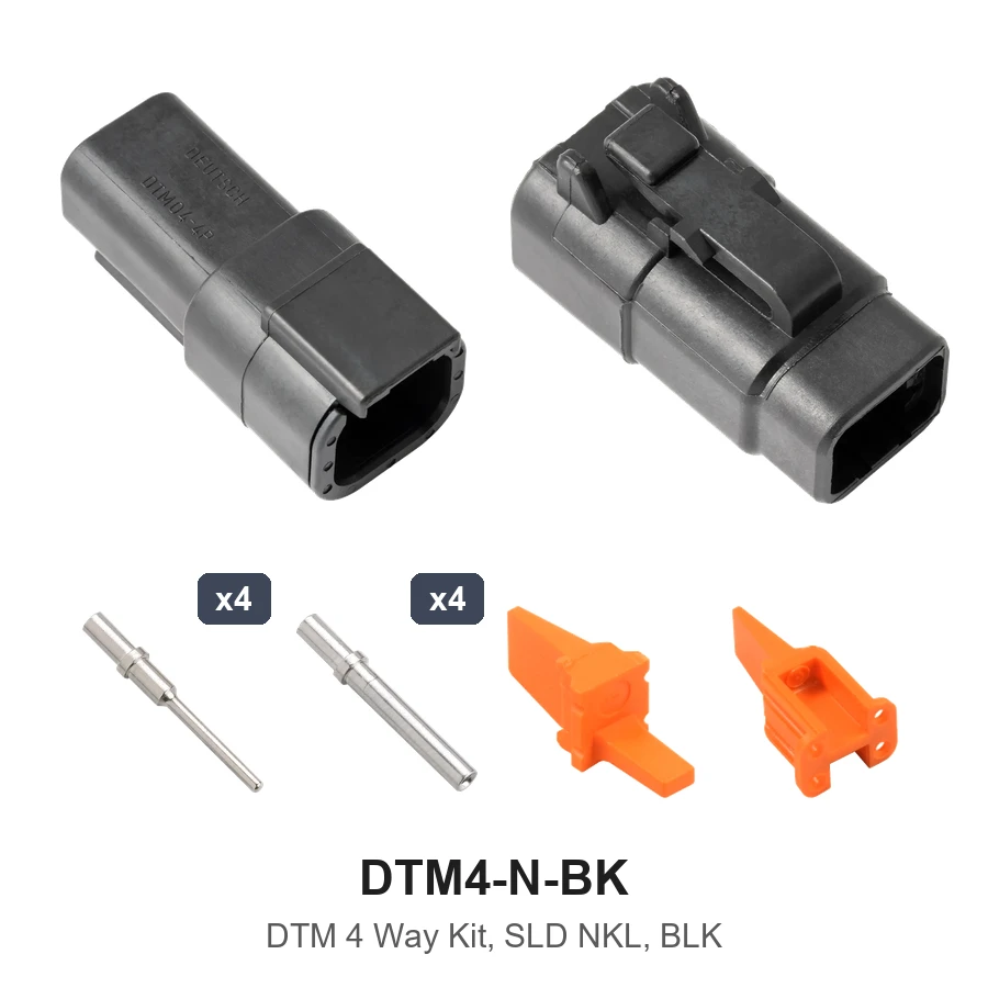 DTM 4 Way Kit Nickel Solid Black - DTM4-N-BK