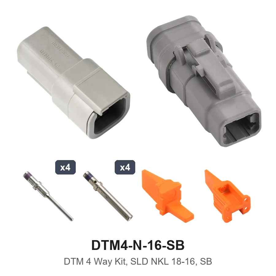 DTM 4 Way Nickel Solid 18-16 SB - DTM4-N-16-SB