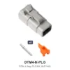 DTM 4 Way Plug Kit Nickel Solid - DTM4-N-PLG