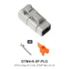 DTM 4 Way Plug Kit Nickel Stamped - DTM4-N-SF-PLG