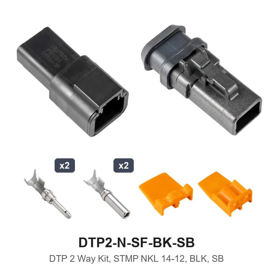 DTP 2 Way Kit, STMP NKL 14-12, BLK, SB - DTP2-N-SF-BK-SB