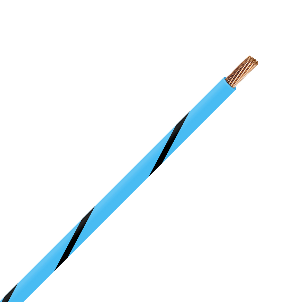 Picture of TXL 10 LIGHT BLUE/BLACK STRIPED WIRE