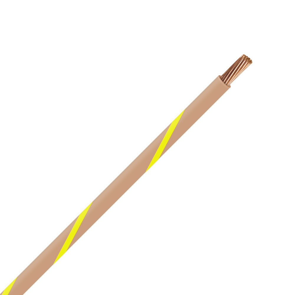 Picture of TXL 10 TAN/YELLOW STRIPED WIRE