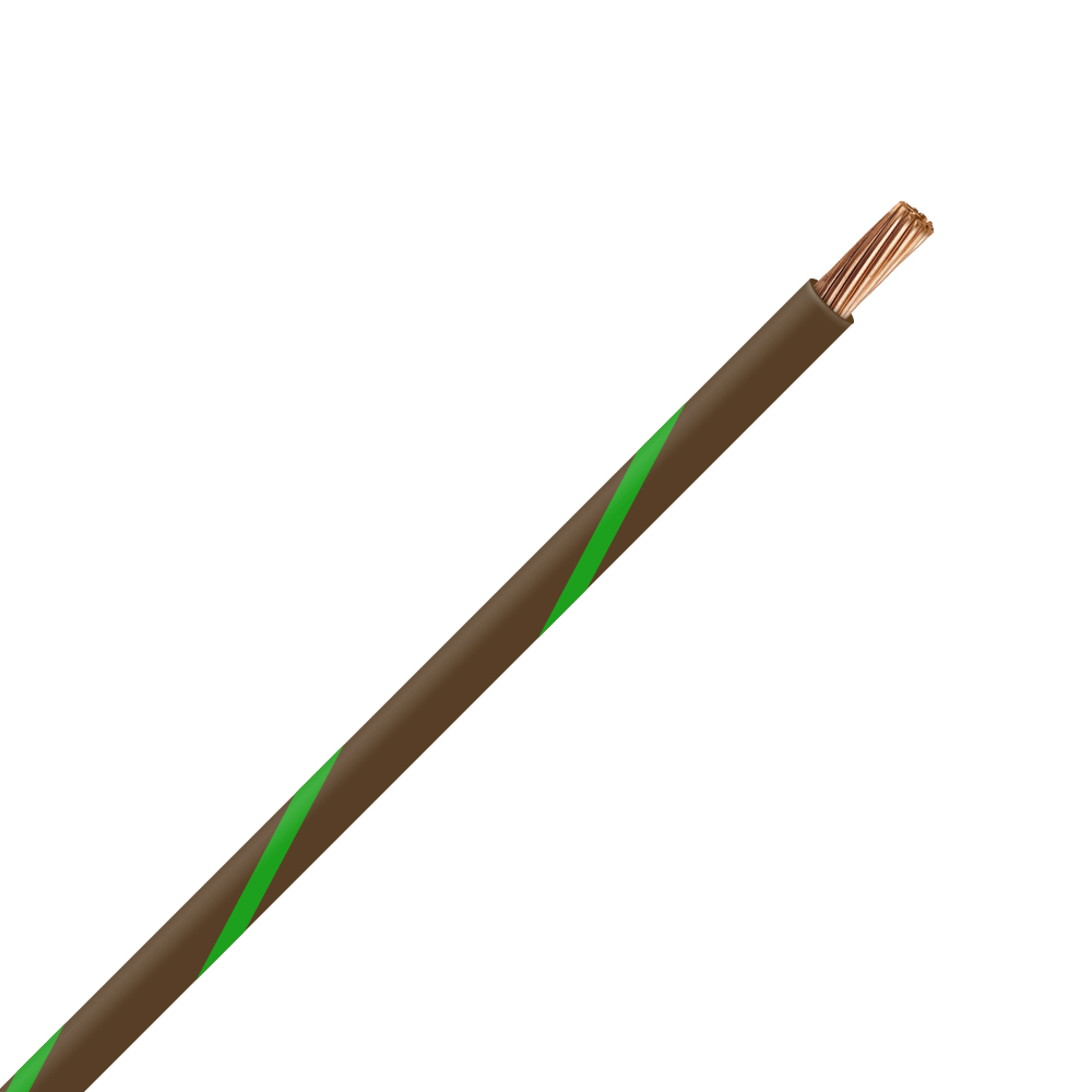 Picture of TXL 12 BROWN/GREEN STRIPED WIRE