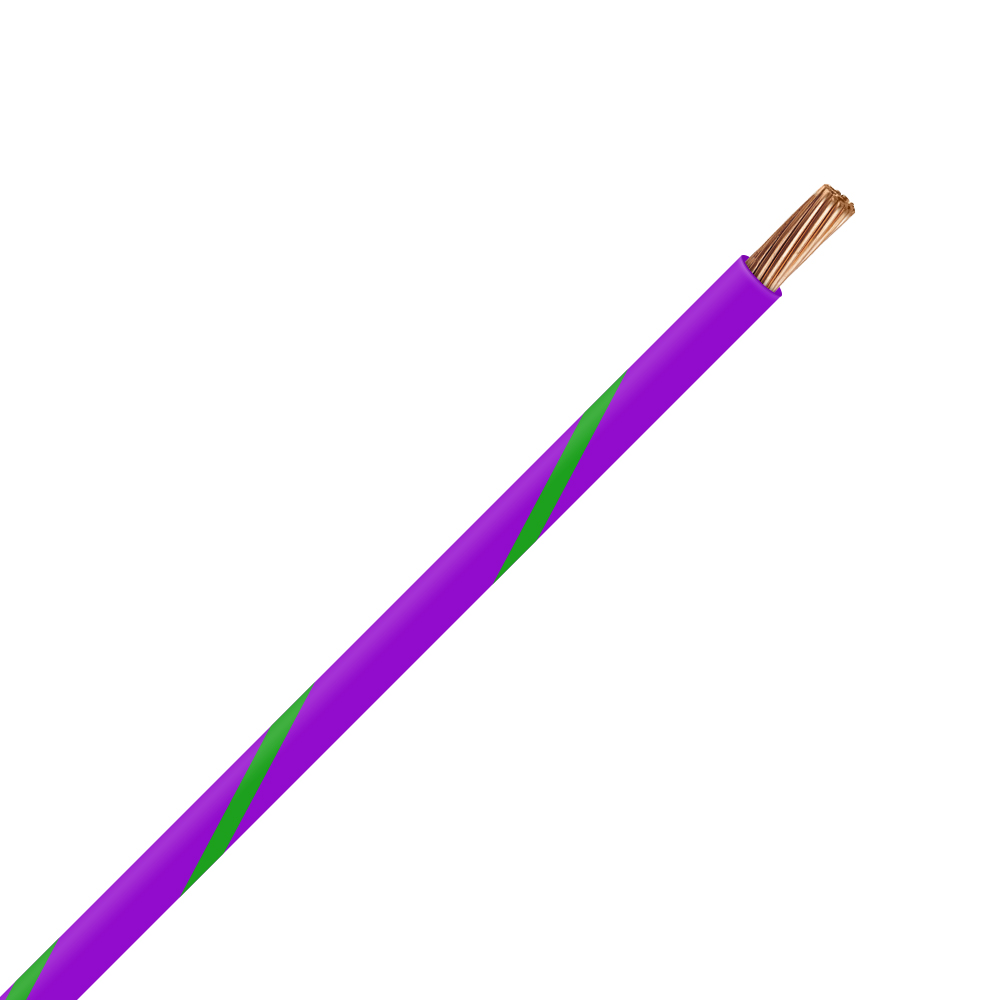 Picture of TXL 12 PURPLE/GREEN STRIPED WIRE
