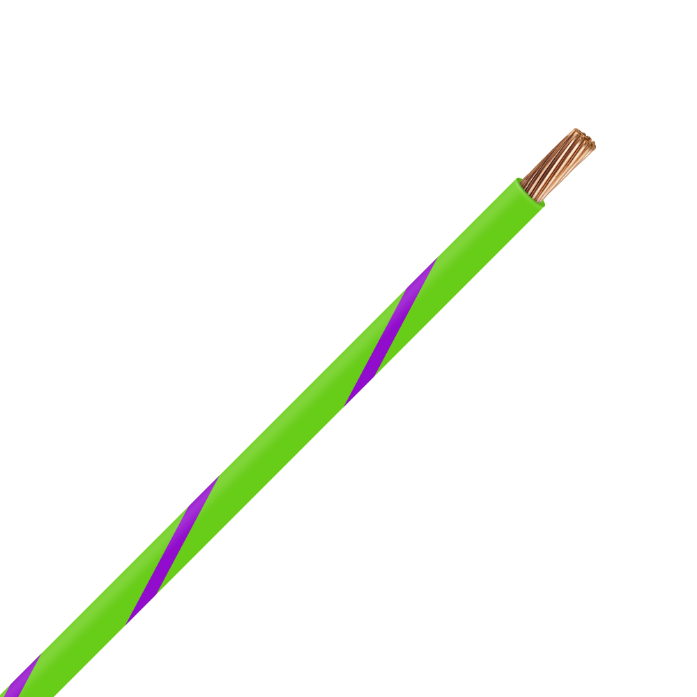 Picture of TXL 12 LIGHT GREEN/PURPLE STRIPED WIRE