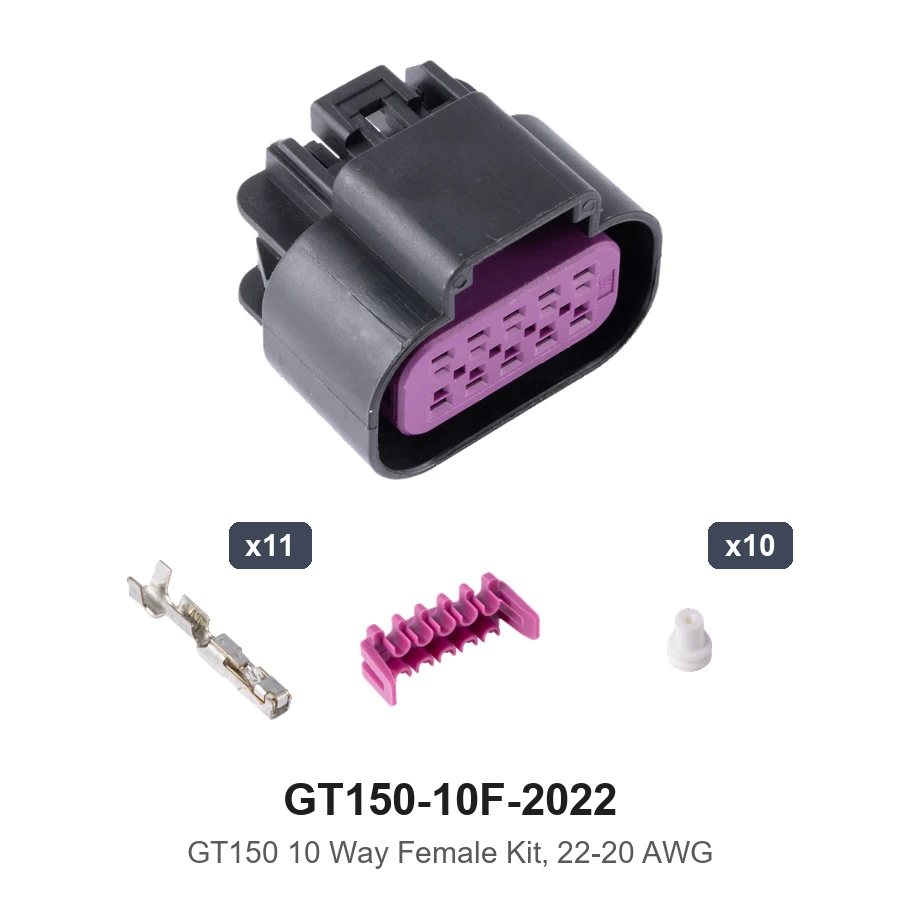 GT150 10 Way Female Kit 22-20AWG - GT150-10F-2022
