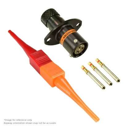 AS,3 WAY,FLG,SKT,C KEY,ORANGE - AS008-98SC