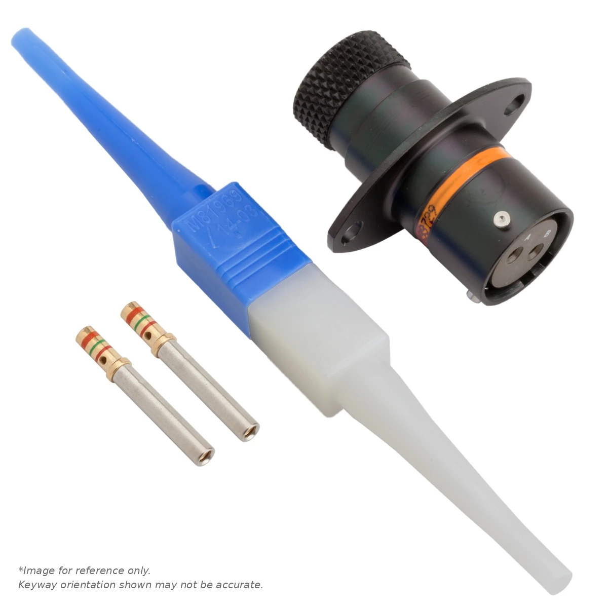 AS,2 WAY,FLG,SKT,C KEY,ORANGE - AS010-02SC