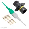 AS,13 WAY,FLG,PIN,A KEY,YELLOW - AS010-35PA