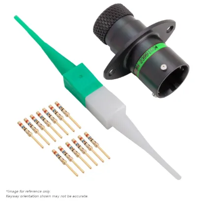 AS,13 WAY,FLG,PIN,D KEY,GREEN - AS010-35PD