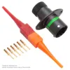 AS,6 WAY,FLG,PIN,D KEY,GREEN - AS010-98PD