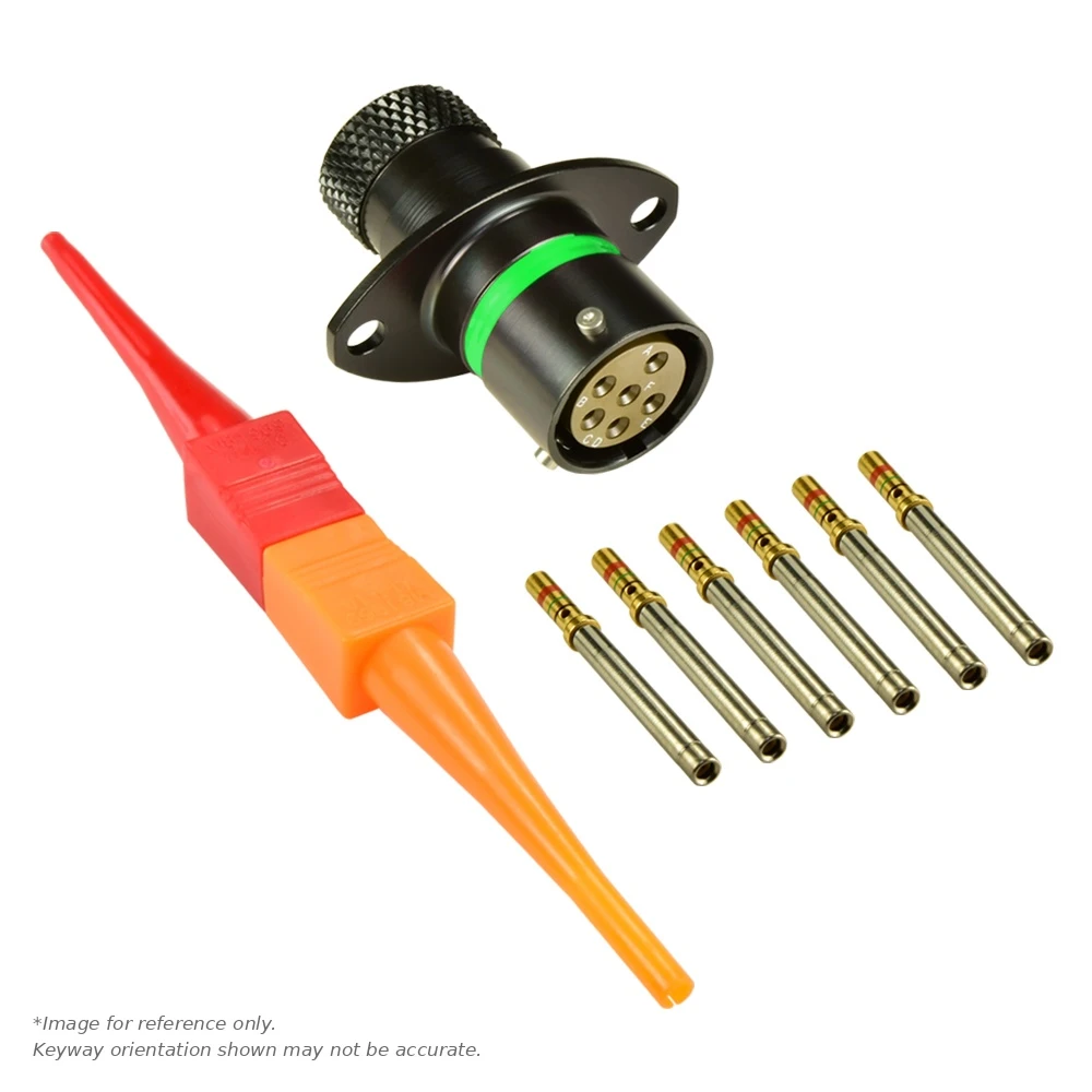 AS,6 WAY,FLG,SKT,D KEY,GREEN - AS010-98SD