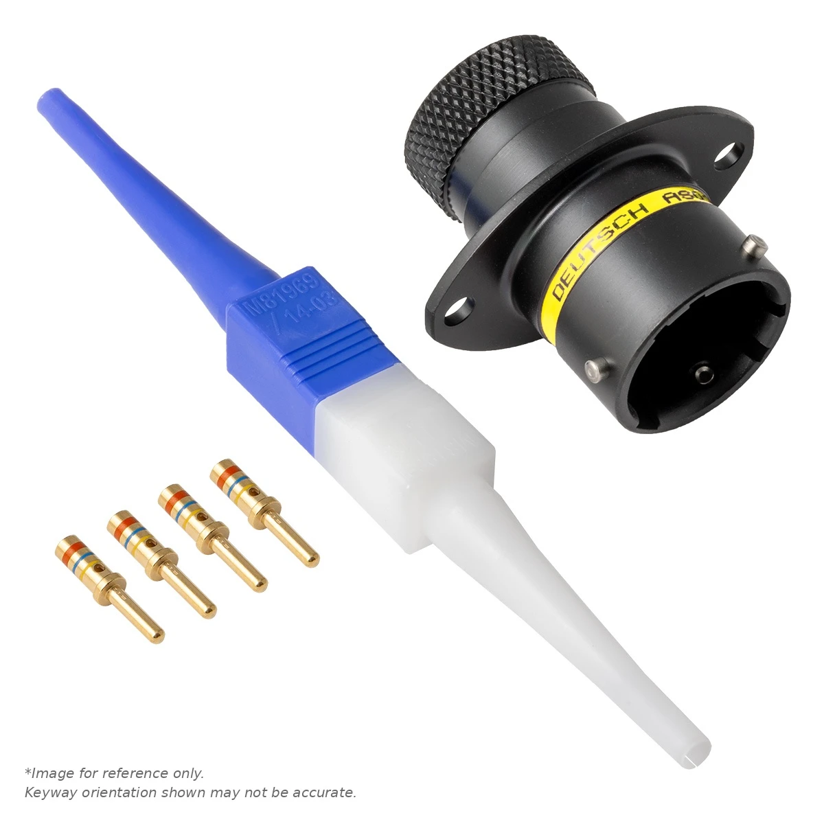 AS,4 WAY,FLG,PIN,A KEY,YELLOW - AS012-04PA