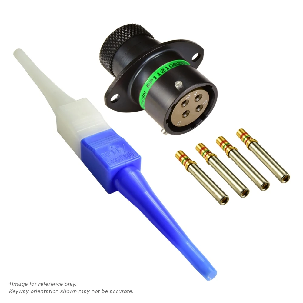AS,4 WAY,FLG,SKT,D KEY,GREEN - AS012-04SD