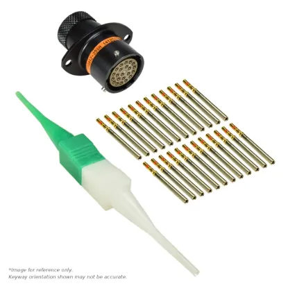 AS,22 WAY,FLG,SKT,C KEY,ORANGE - AS012-35SC