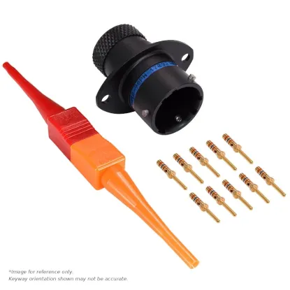 AS,10 WAY,FLG,PIN,B KEY,BLUE - AS012-98PB
