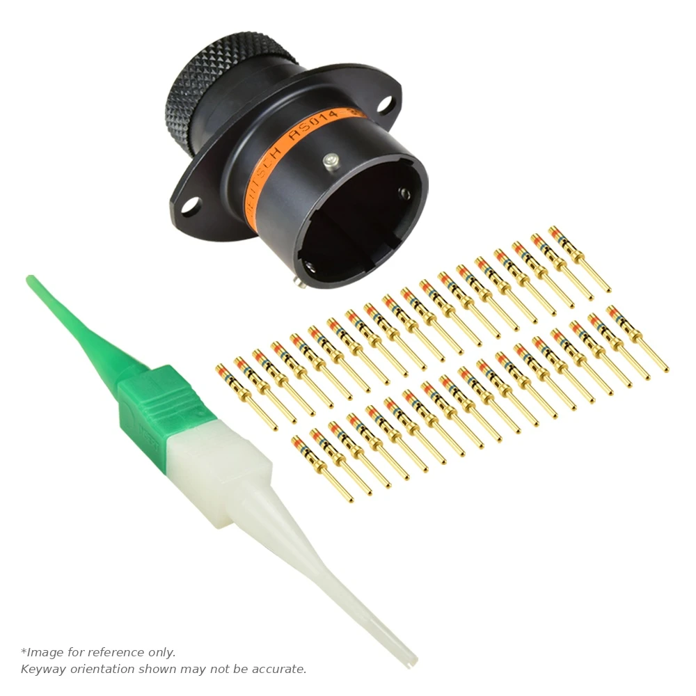 AS,37 WAY,FLG,PIN,C KEY,ORANGE - AS014-35PC