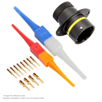 AS,12 WAY,FLG,PIN,A KEY,YELLOW - AS014-97PA