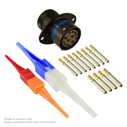 AS,12 WAY,FLG,SKT,B KEY,BLUE - AS014-97SB