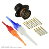AS,12 WAY,FLG,SKT,C KEY,ORANGE - AS014-97SC