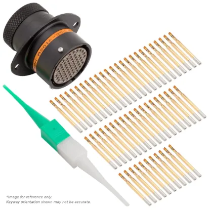 AS,55 WAY,FLG,SKT,C KEY,ORANGE - AS016-35SC