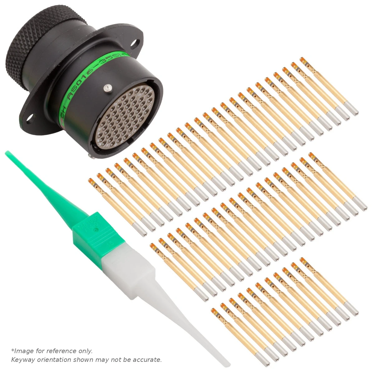 AS,55 WAY,FLG,SKT,D KEY,GREEN - AS016-35SD