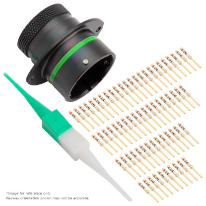 AS,66 WAY,FLG,PIN,D KEY,GREEN - AS018-35PD