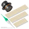 AS,66 WAY,FLG,SKT,C KEY,ORANGE - AS018-35SC