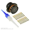 AS,16 WAY,FLG,SKT,C KEY,ORANGE - AS020-16SC