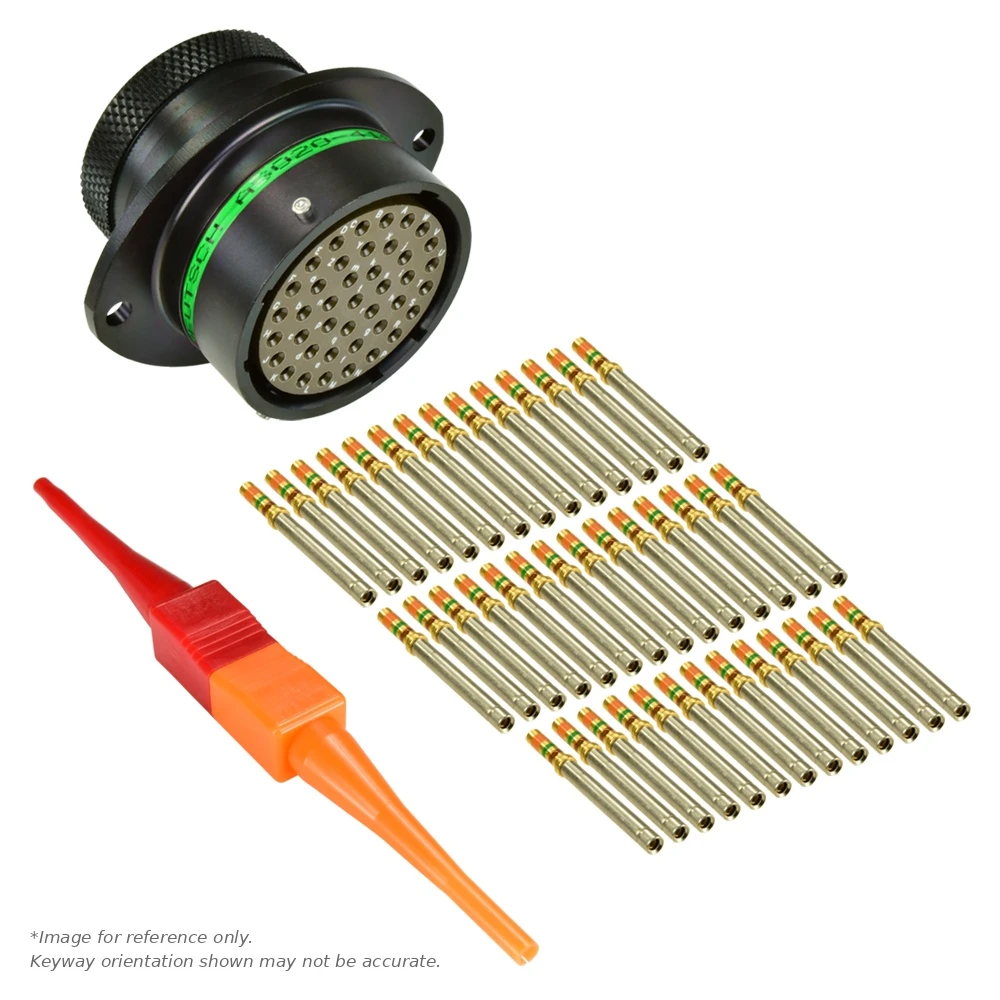 AS,41 WAY,FLG,SKT,D KEY,GREEN - AS020-41SD