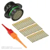 AS,41 WAY,FLG,SKT,D KEY,GREEN - AS020-41SD