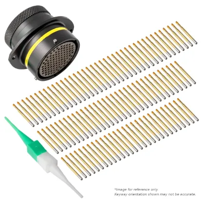 AS,100 WAY,FLG,PIN,A KEY,YELLOW - AS022-35PA