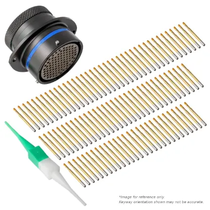 AS,100 WAY,FLG,PIN,B KEY,BLUE - AS022-35PB