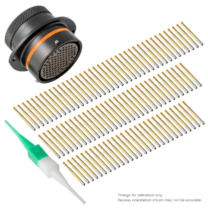 AS,100 WAY,FLG,SKT,C KEY,ORANGE - AS022-35SC