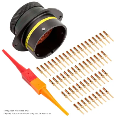 AS,55 WAY,FLG,PIN,A KEY,YELLOW - AS022-55PA