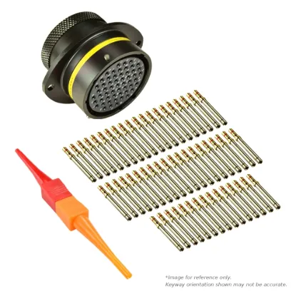 AS,55 WAY,FLG,SKT,A KEY,YELLOW - AS022-55SA