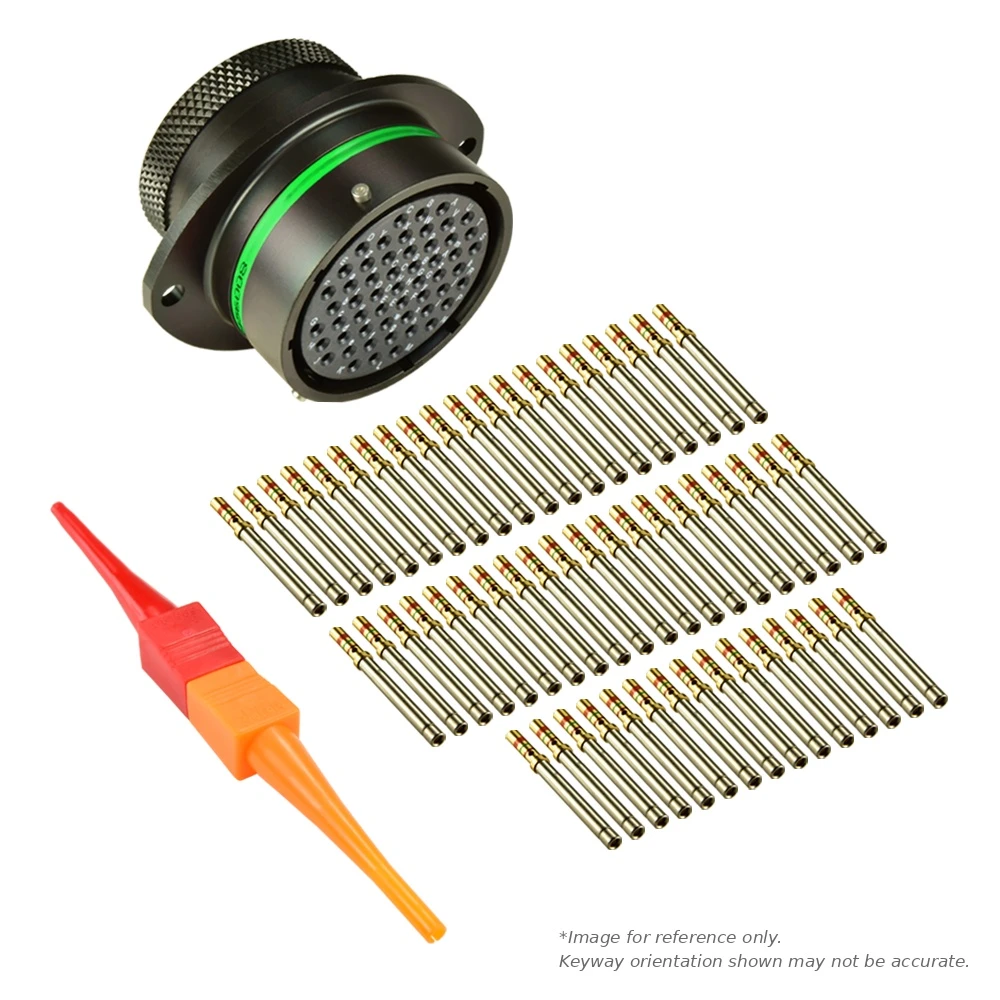 AS,55 WAY,FLG,SKT,D KEY,GREEN - AS022-55SD