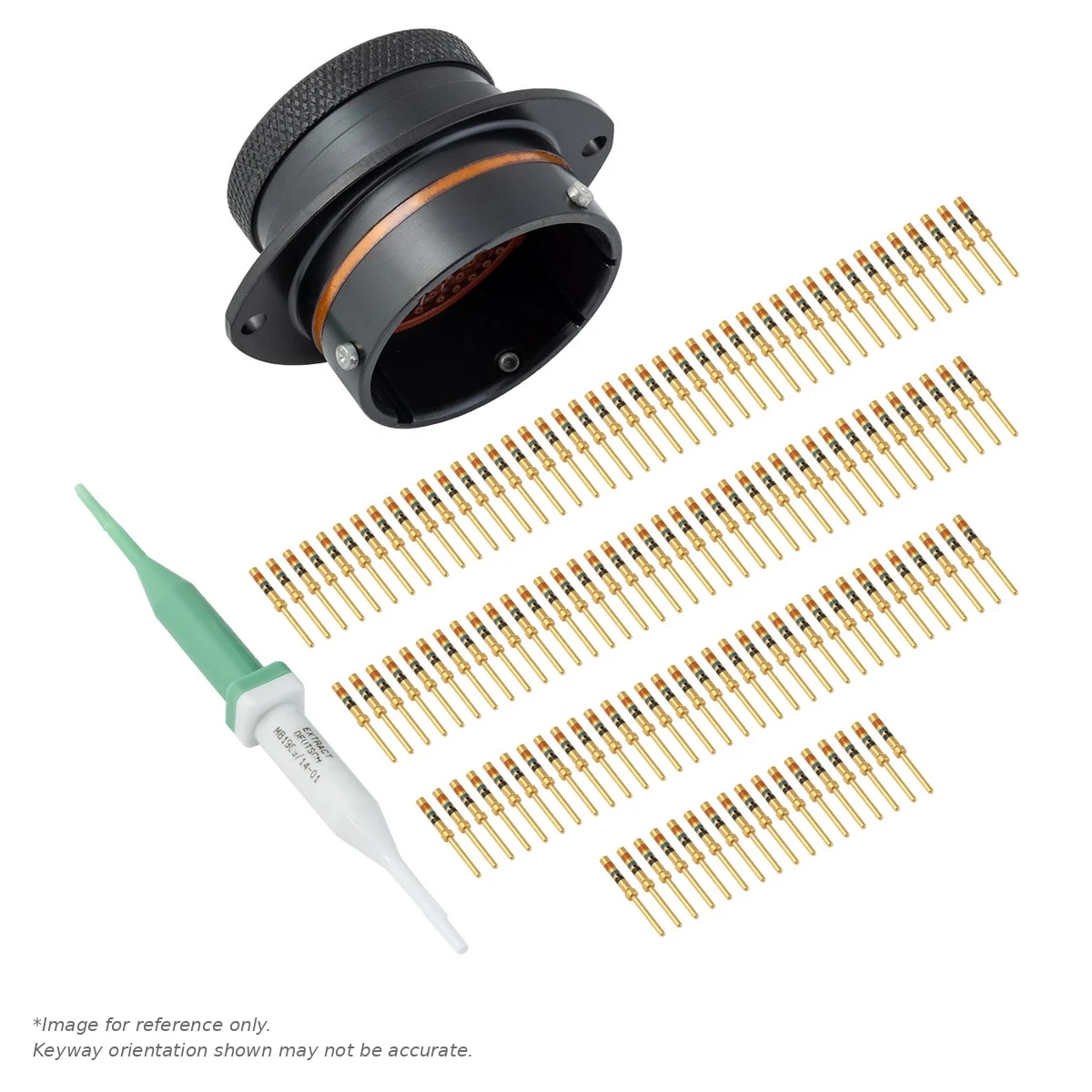 AS,29 WAY,FLG,PIN,C KEY,ORANGE - AS024-29PC