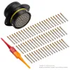 AS,29 WAY,FLG,SKT,A KEY,YELLOW - AS024-29SA