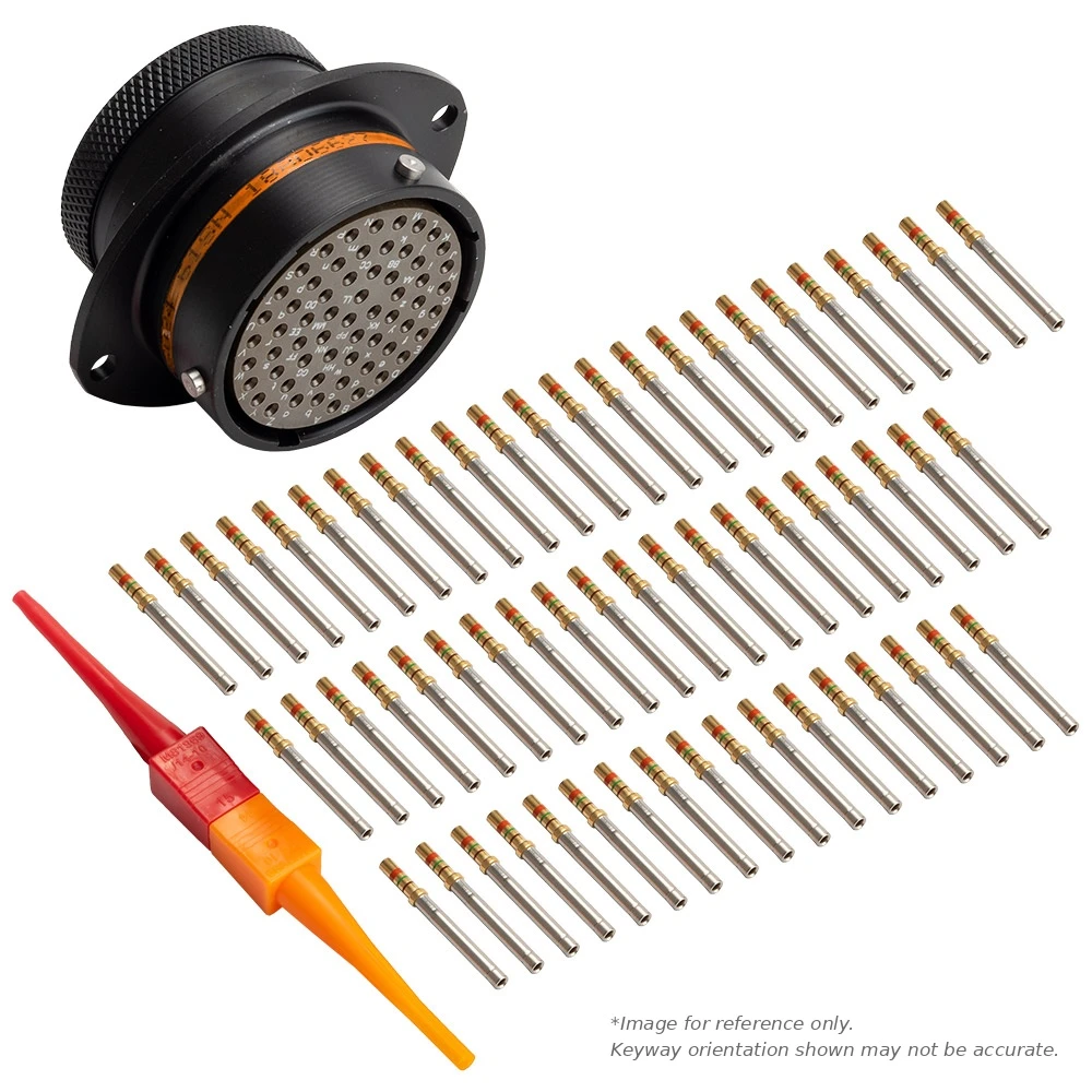 AS,29 WAY,FLG,SKT,C KEY,ORANGE - AS024-29SC