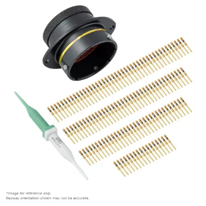 AS,128 WAY,FLG,SKT,A KEY,YELLOW - AS024-35SA