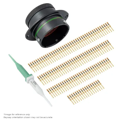 AS,128 WAY,FLG,SKT,D KEY,GREEN - AS024-35SD
