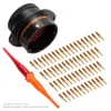 AS,61 WAY,FLG,PIN,C KEY,ORANGE - AS024-61PC